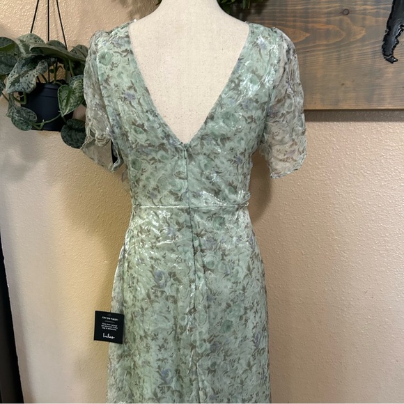 NWT Lulus Dreamiest Desires Sage Green Floral Maxi Dress | Size Large - Picture 6 of 11